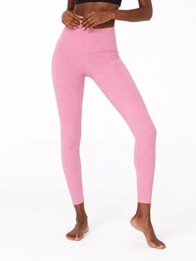 Victoria’s Secret Pink Ribbed High Rise Leggings Balletcore Athleisure Yoga